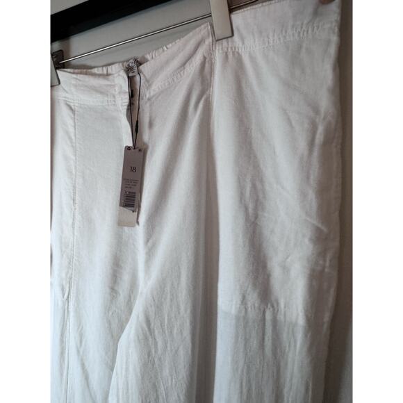 NIC+ZOE Paper White Rumba Park Wide-Leg Ankle Pant Size 18 NWT - Picture 12 of 16